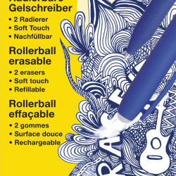 ROLLER 0.6MM ALBASTRU ERASE IT! EBERHARD FABER