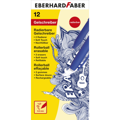 ROLLER 0.6MM ALBASTRU ERASE IT! EBERHARD FABER