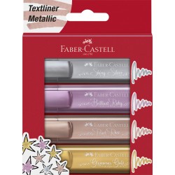 TEXTMARKER SET 4 METALIZAT FABER-CASTELL
