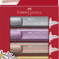 TEXTMARKER SET 4 METALIZAT FABER-CASTELL