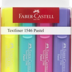 TEXTMARKER SET 4 PASTEL FABER-CASTELL