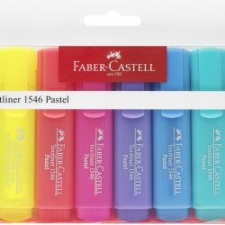 TEXTMARKER SET 8 (6 PASTEL + 2 GALBEN) 1546 FABER-CASTELL