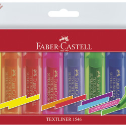 TEXTMARKER SET 8 SUPERFLUORESCENT 1546 FABER-CASTELL