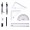 TRUSA GEOMETRIE 9 PIESE CUTIE METALICA DELI