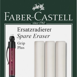 BLISTER 3 BUC REZERVA RADIERA PT GRIP PLUS FABER-CASTELL