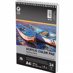 BLOC DESEN A4 CULORI ACRILICE 190G 24F PIGNA
