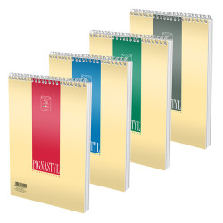 BLOC NOTES SPIRA A5 60F DR STYLE PIGNA