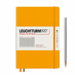 CAIET A5 AR COP. RIGIDA GALBEN MUSTAR LEUCHTTURM