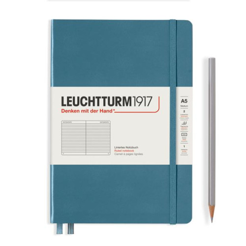 CAIET A5 DR COP. RIGIDA GRI PIATRA LEUCHTTURM