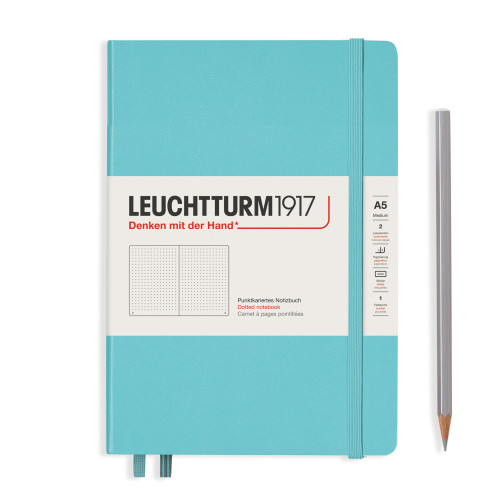 CAIET A5 PUNCTAT COP. RIGIDA BLEU MARIN LEUCHTTURM