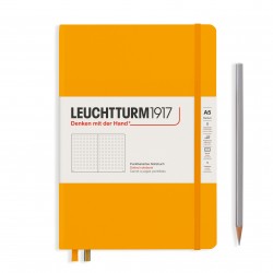 CAIET A5 PUNCTAT COP. RIGIDA GALBEN MUSTAR LEUCHTTURM