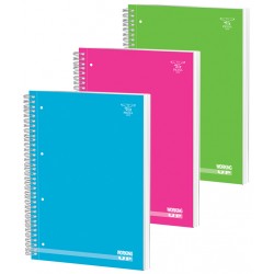 CAIET SPIRA A4 140F DR FLUORESCENT CARTONAT PIGNA