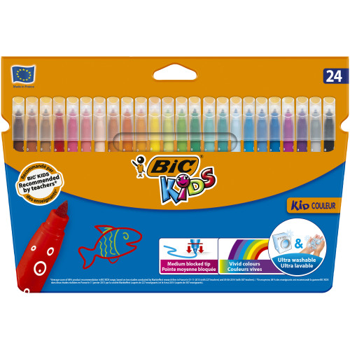 CARIOCA 24 CULORI ULTRALAVABILE KID COULEUR BIC