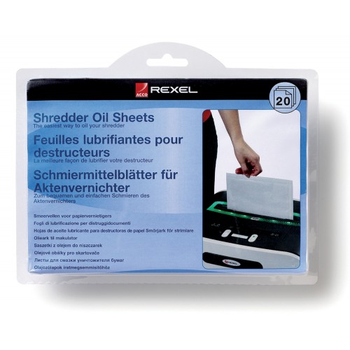 COLI IMPREGNATE CU ULEI PT. DISTRUGATOR DOCUMENTE 20/SET REXEL