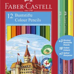 CREIOANE COLORATE 12+3 CULORI ECO FABER-CASTELL