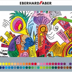 CREIOANE COLORATE 72 CULORI CUTIE METAL EBERHARD FABER