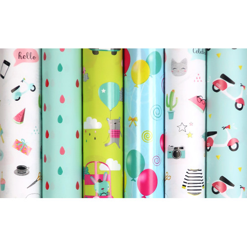 HARTIE AMBALAJ ROLA 70CM X 2M HELLO ROTOLUX