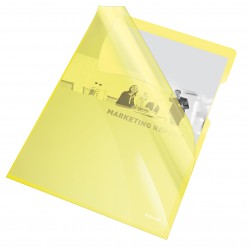 MAPA PROTECTIE A4 CRISTAL TIP L GALBEN 25/SET 150 MICRONI ESSELT