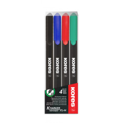 MARKER PERMANENT SET 4 1MM KORES