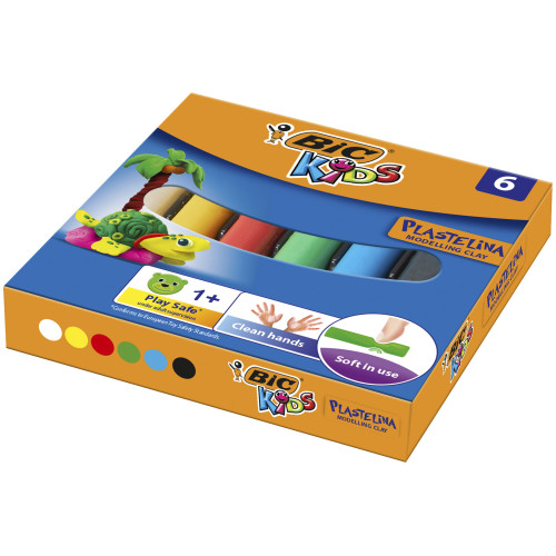 PLASTILINA 6 CULORI BIC