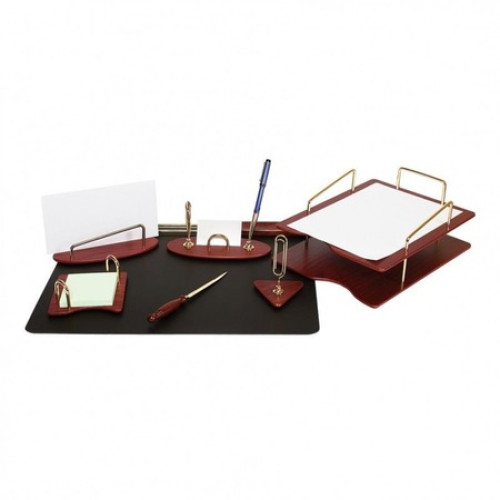 SET DE BIROU DIN LEMN VISINIU 7 PIESE