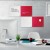 TABLA MAGNETICA STICLA 45*45 CM ROSIE+ACCESORII DIAMOND NOBO