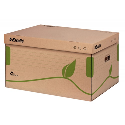 CONTAINER DE ARHIVARE ECO CU CAPAC PENTRU CUTII 80/100 ESSELTE