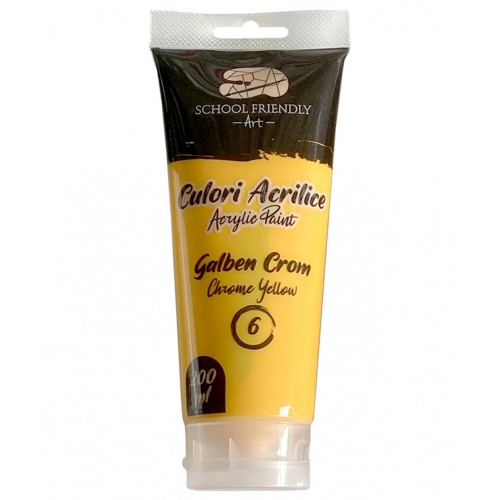 CULORI ACRILICE 200ML GALBEN CROM PREMIUM SF ART PIGNA