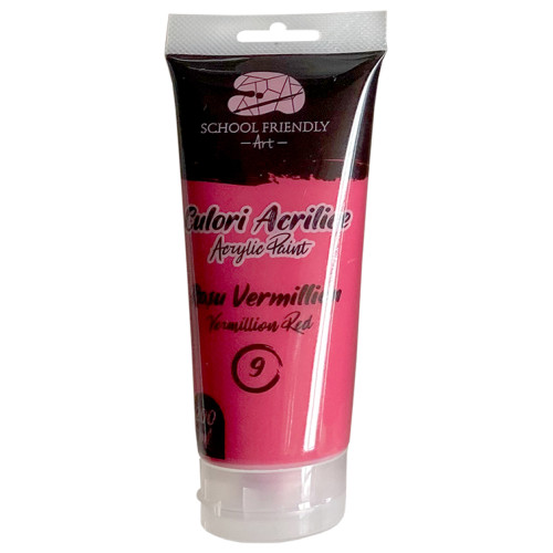CULORI ACRILICE 200ML ROSU VERMILLION PREMIUM SF ART PIGNA
