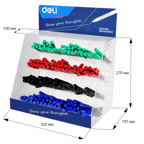 DISPLAY ACRILIC INSTRUMENTE DE SCRIS32*20CM DELI