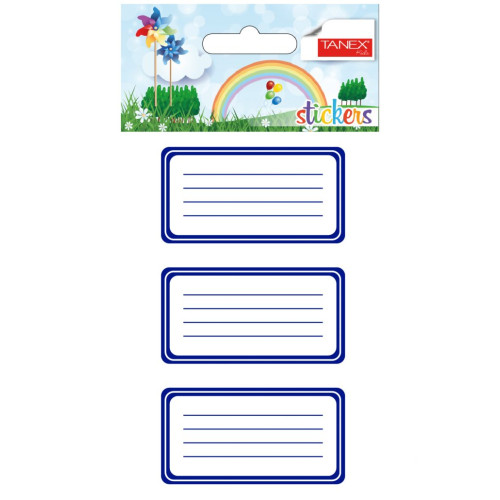ETICHETE SCOLARE 12/SET 5001 TANEX