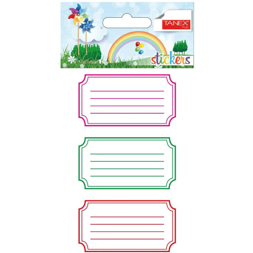 ETICHETE SCOLARE 12/SET 5003 TANEX