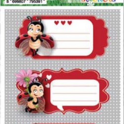 ETICHETE SCOLARE 9/SET BUBURUZE 6042 TANEX