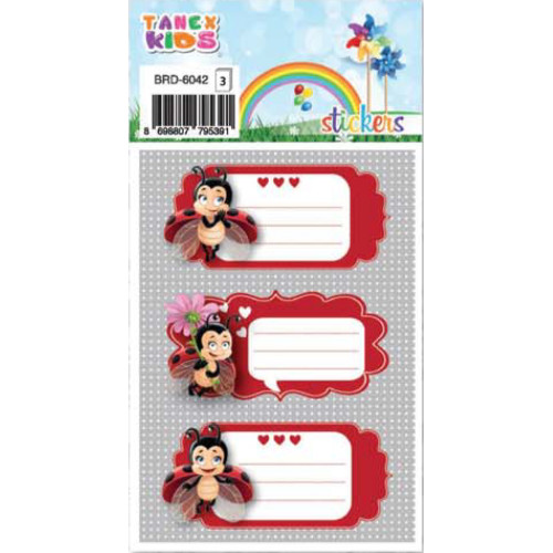 ETICHETE SCOLARE 9/SET BUBURUZE 6042 TANEX