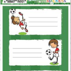 ETICHETE SCOLARE 9/SET FOTBAL 6045 TANEX