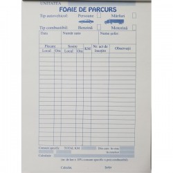 FOI PARCURS MARFA/PERSOANE A5