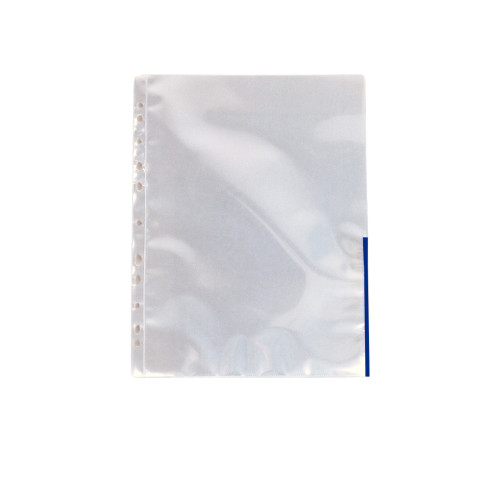 FOLIE PROTECTIE A4 MARGINE ALBASTRA 105 MICRONI(BUCATA) ESSELTE