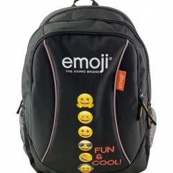GHIOZDAN GIMNAZIU EMOJI CLASIC NEGRU FUN PIGNA
