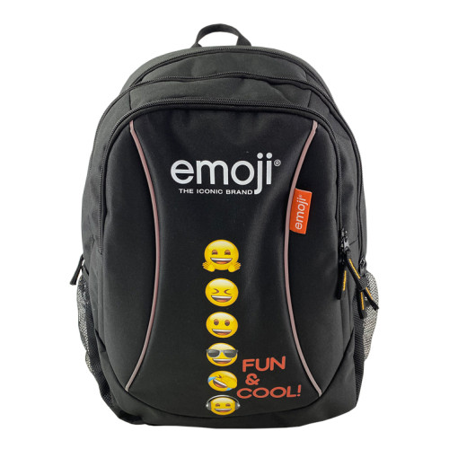 GHIOZDAN GIMNAZIU EMOJI CLASIC NEGRU FUN PIGNA
