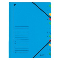 MAPA CARTON CU ELASTIC 12 SEPARATOARE FASHION LEITZ