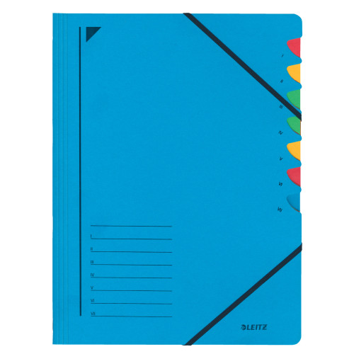 MAPA CARTON CU ELASTIC 7 SEPARATOARE FASHION LEITZ