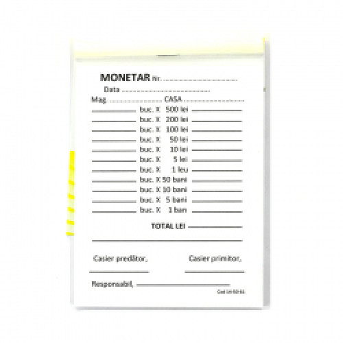 MONETAR 2EXEMPLARE AUTOCOPIATIV