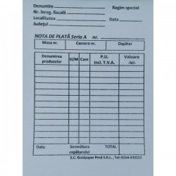 NOTA PLATA
