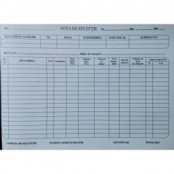 NOTA RECEPTIE MODEL VECHI
