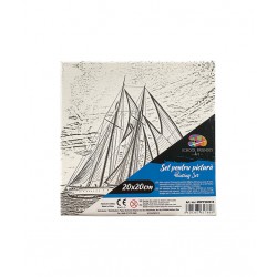 PANZA PREDESENATA PE SASIU 20*20CM BARCA SF ART PIGNA