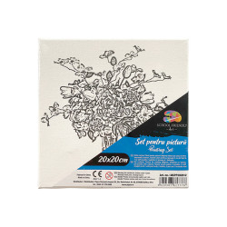 PANZA PREDESENATA PE SASIU 20*20CM FLORI 1 SF ART PIGNA