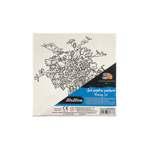 PANZA PREDESENATA PE SASIU 20*20CM FLORI 1 SF ART PIGNA