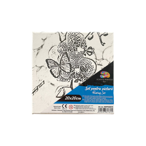 PANZA PREDESENATA PE SASIU 20*20CM FLUTURI 2 SF ART PIGNA