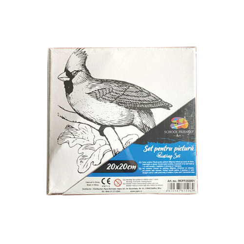 PANZA PREDESENATA PE SASIU 20*20CM PASARE SF ART PIGNA
