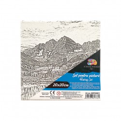 PANZA PREDESENATA PE SASIU 20*20CM PEISAJ 4 SF ART PIGNA